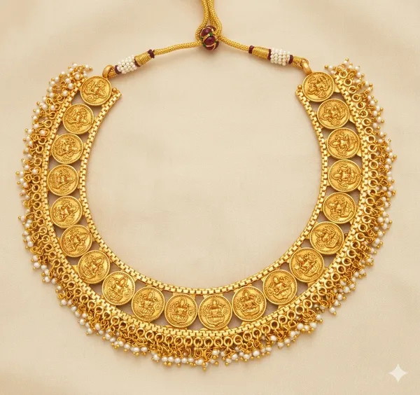 Mahalakshmi_Coins_Necklace_Set