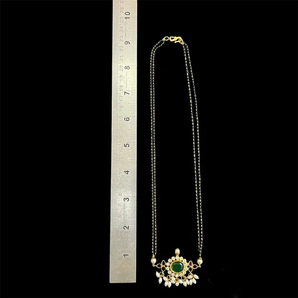 Ruby_Green_Elegant_Gold_Plated_Mangalsutra_Set