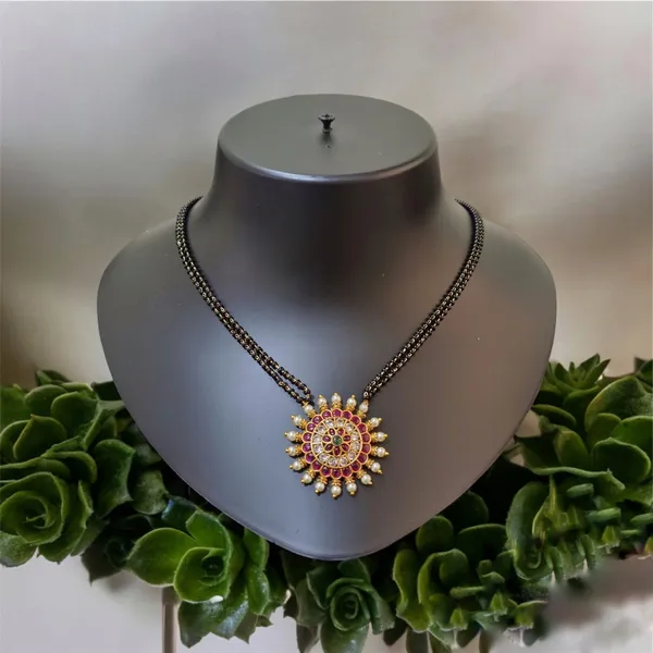 Ruby_Green_Elegant_Chakra_Gold_Plated_Mangalsutra