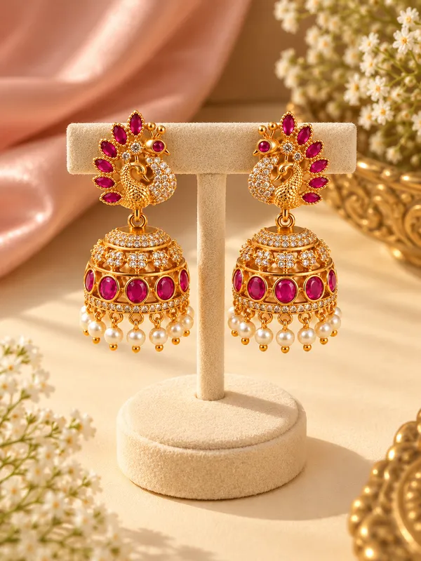Mayura_Shringar_Jhumka