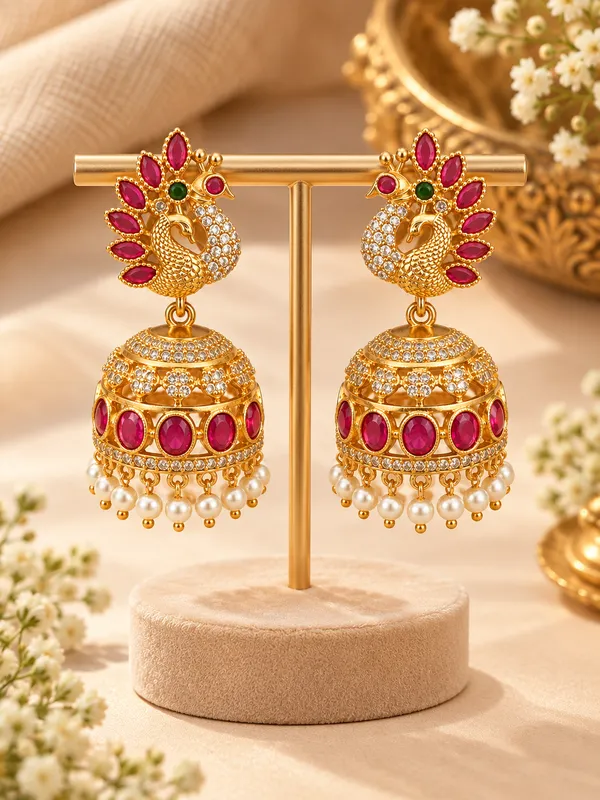 Mayura_Shringar_Jhumka