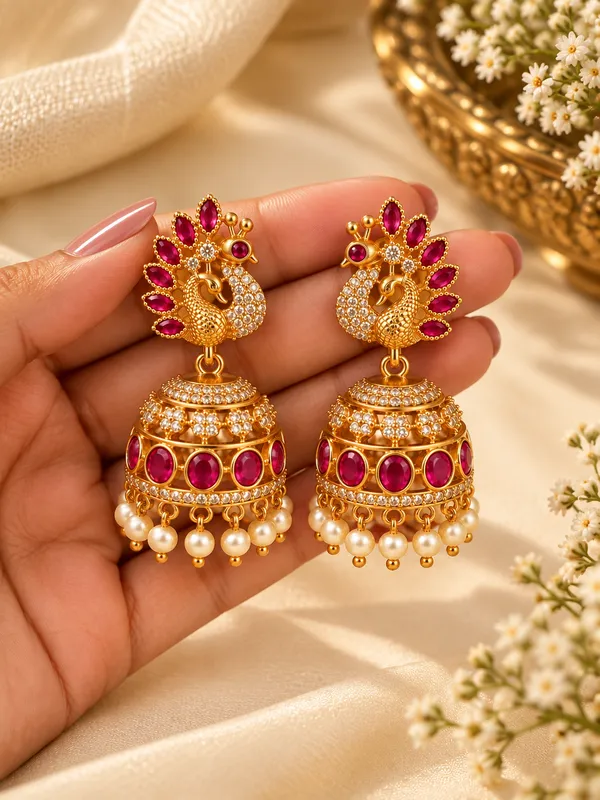 Mayura_Shringar_Jhumka