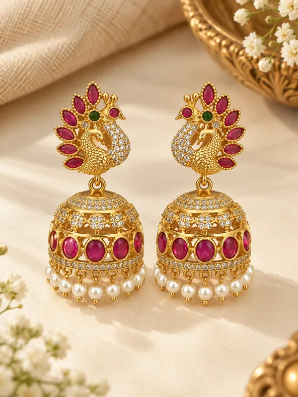 Mayura_Shringar_Jhumka