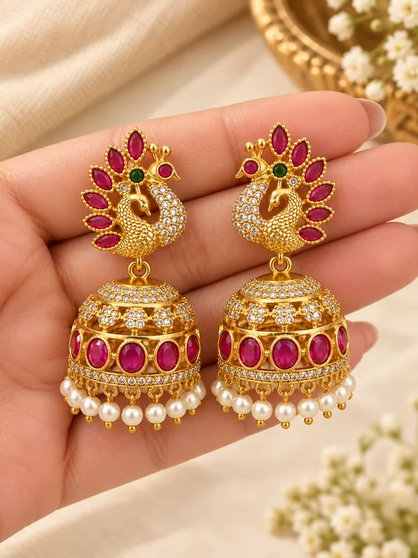 Mayura_Shringar_Jhumka