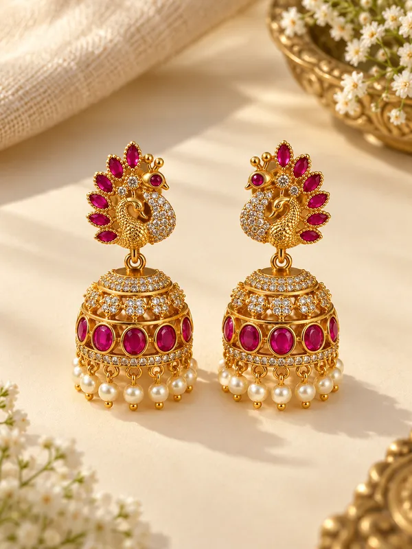 Mayura_Shringar_Jhumka
