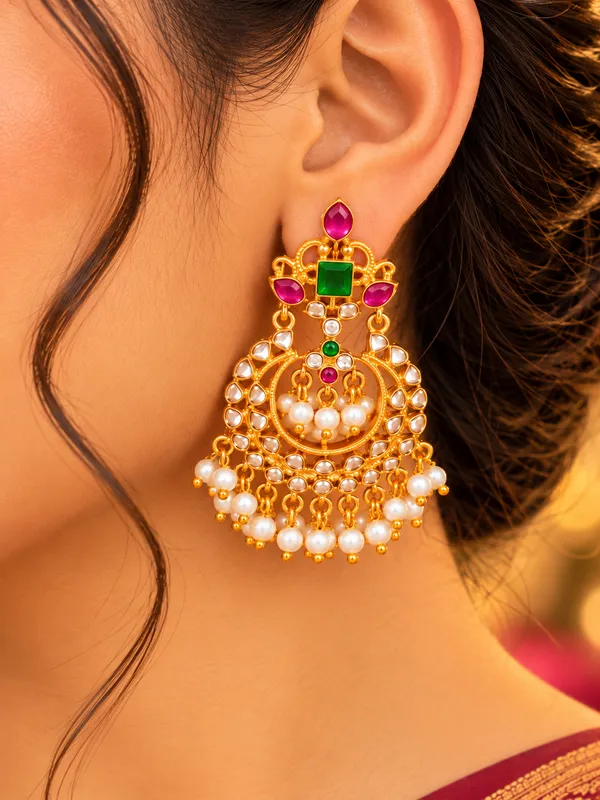 Meher_Ruby_Green_Chandbali_Earrings