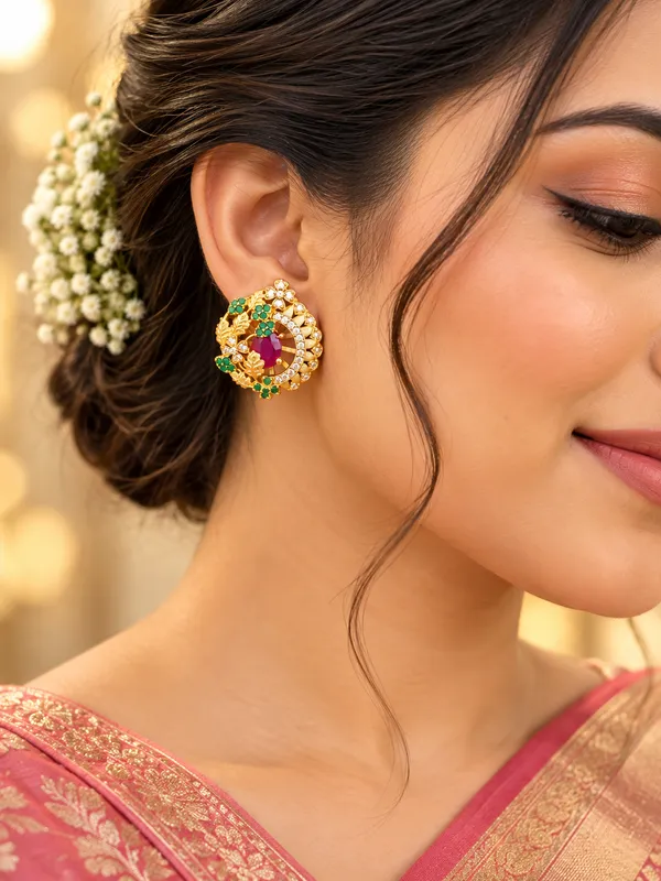 Noor_Ruby_Green_Floral_Studs