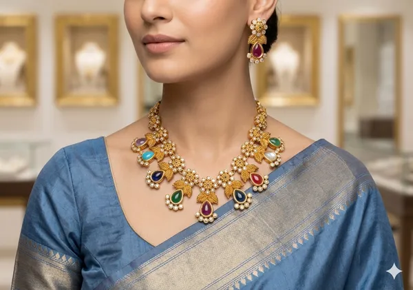 Golden_Blossom_Dazzle_Necklace_Set
