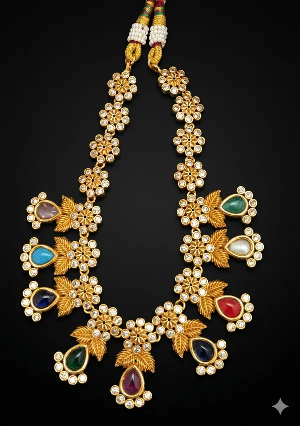 Golden_Blossom_Dazzle_Necklace_Set