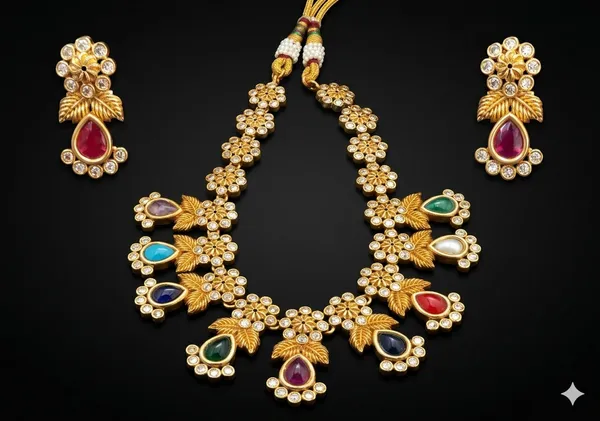 Golden_Blossom_Dazzle_Necklace_Set