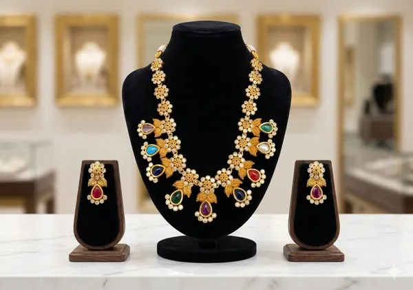 Golden_Blossom_Dazzle_Necklace_Set