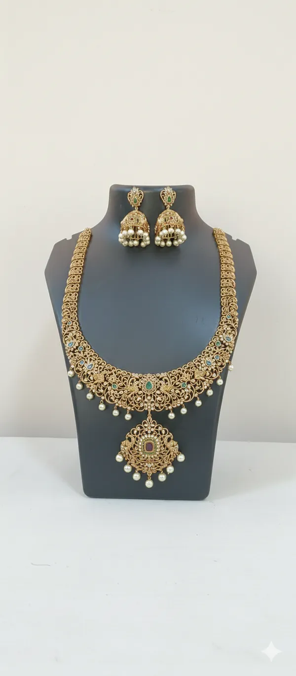 The_Mayura_Regal_Filigree_Necklace_Set