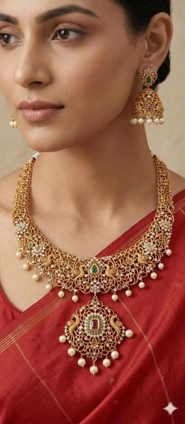 The_Mayura_Regal_Filigree_Necklace_Set