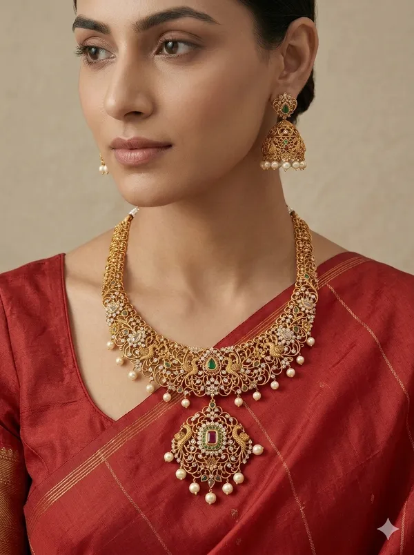 The_Mayura_Regal_Filigree_Necklace_Set