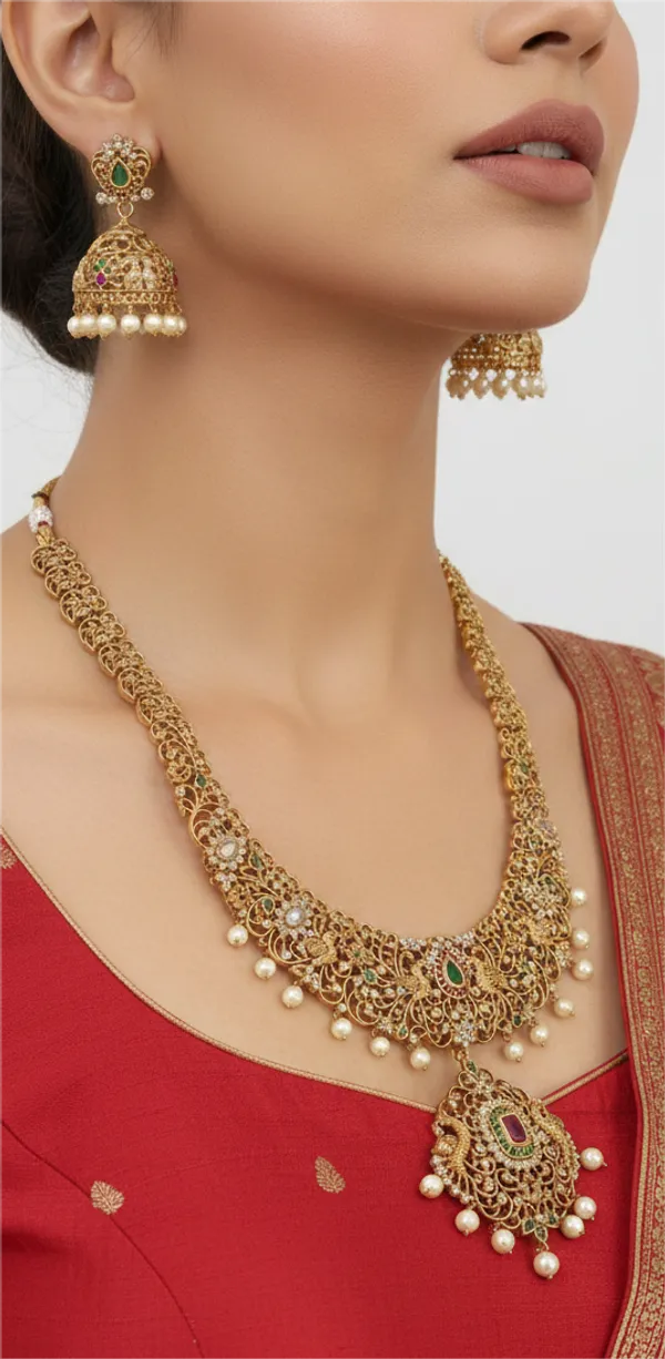 The_Mayura_Regal_Filigree_Necklace_Set