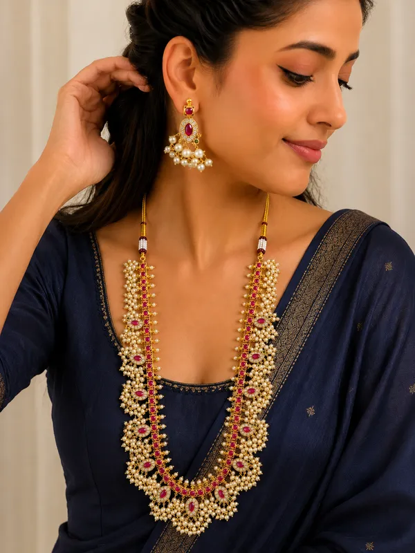 Rajeshwari_Ruby_Green_Necklace_Set.