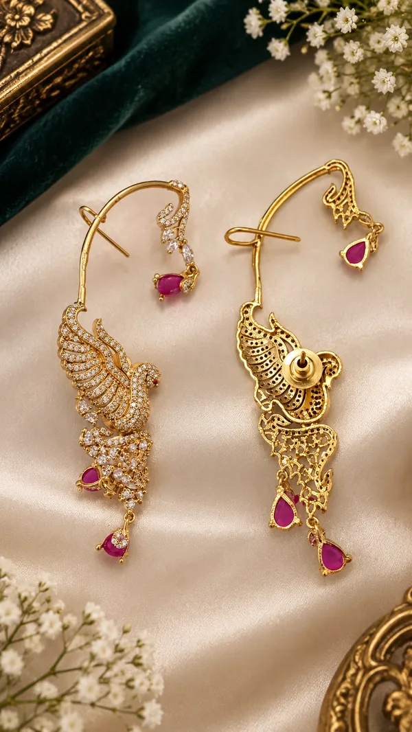 Rajhansa_Ruby_Earrings