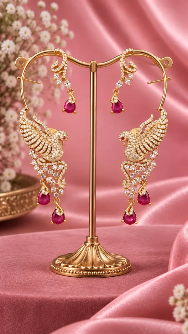 Rajhansa_Ruby_Earrings