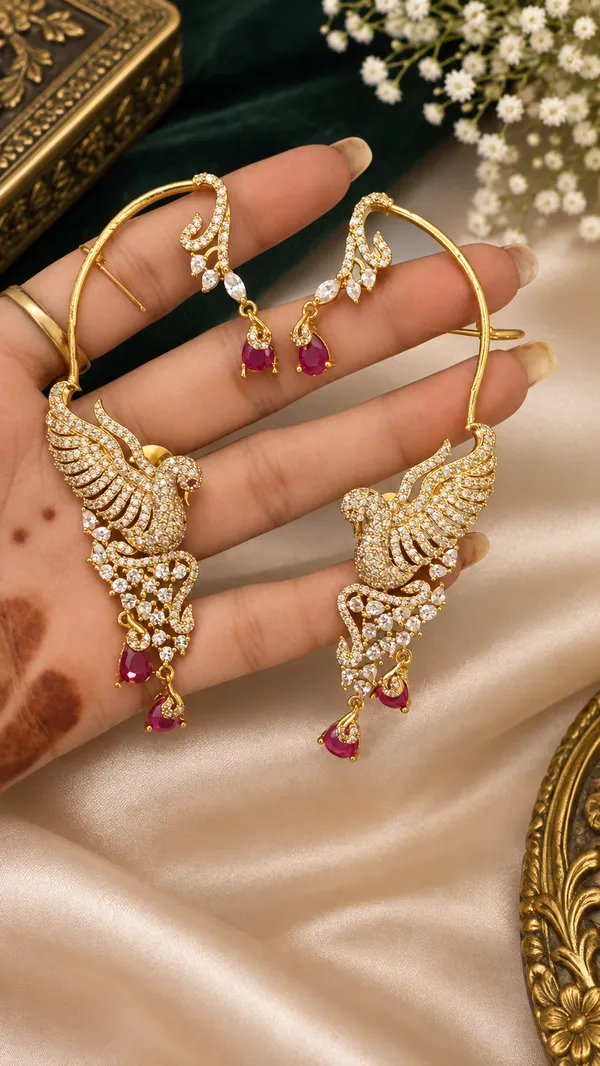Rajhansa_Ruby_Earrings