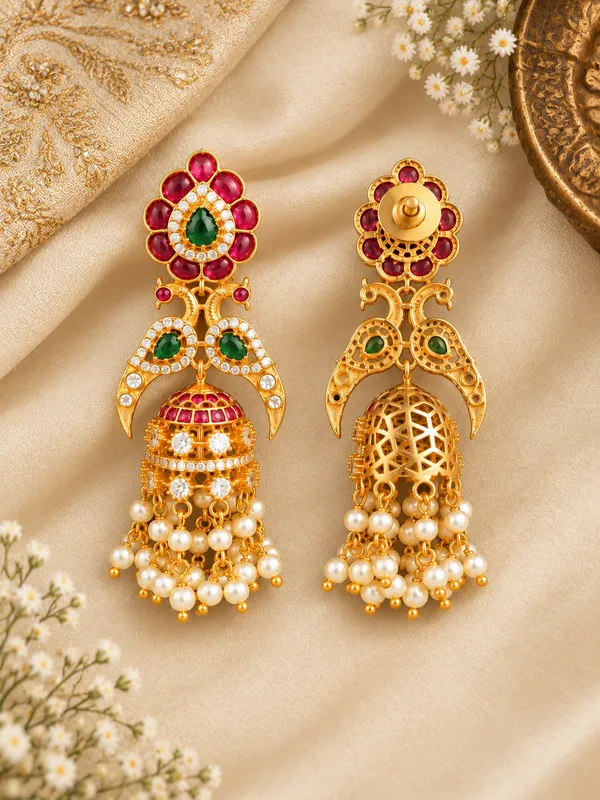 Rajrani_Emerald_Jhumka