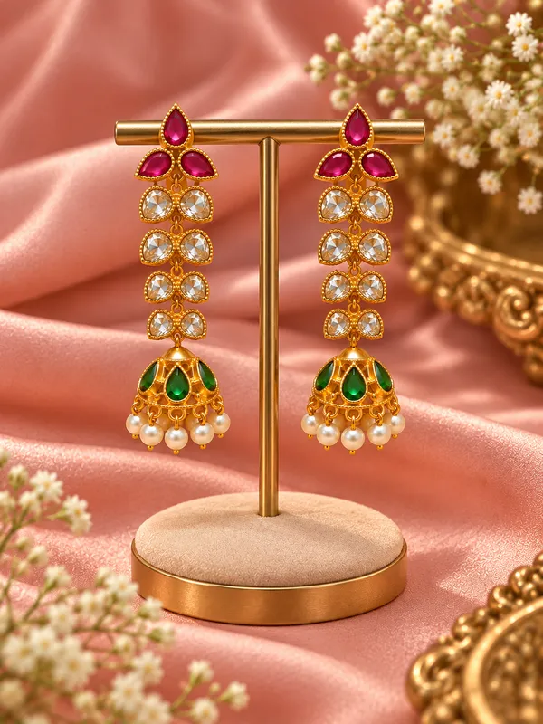 Rajrani_Emerald_Jhumka