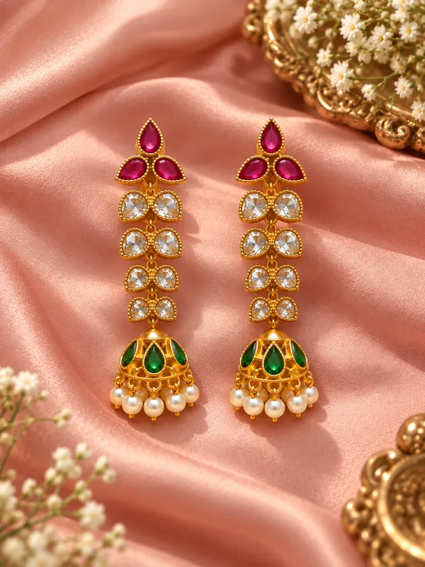 Rajrani_Emerald_Jhumka