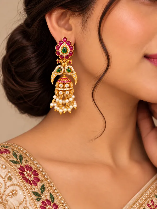 Rajrani_Emerald_Jhumka