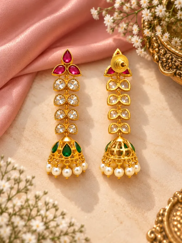 Rajrani_Emerald_Jhumka