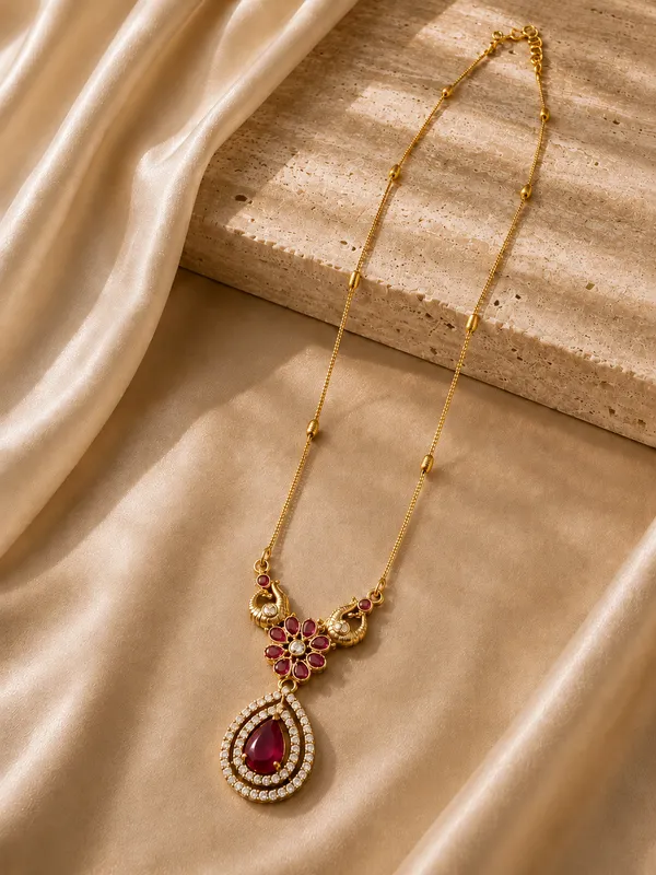 Rajvika_Ruby_Necklace_Set