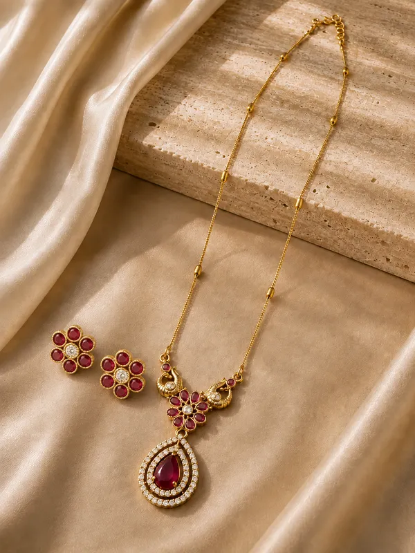 Rajvika_Ruby_Necklace_Set