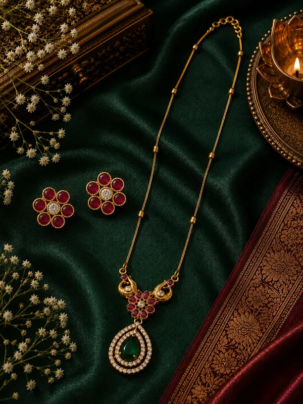Rajvika_Ruby_Green_Pearl_Bridal_Set
