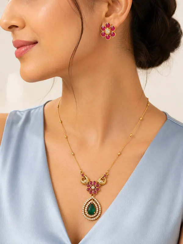 Rajvika_Ruby_Green_Pearl_Bridal_Set