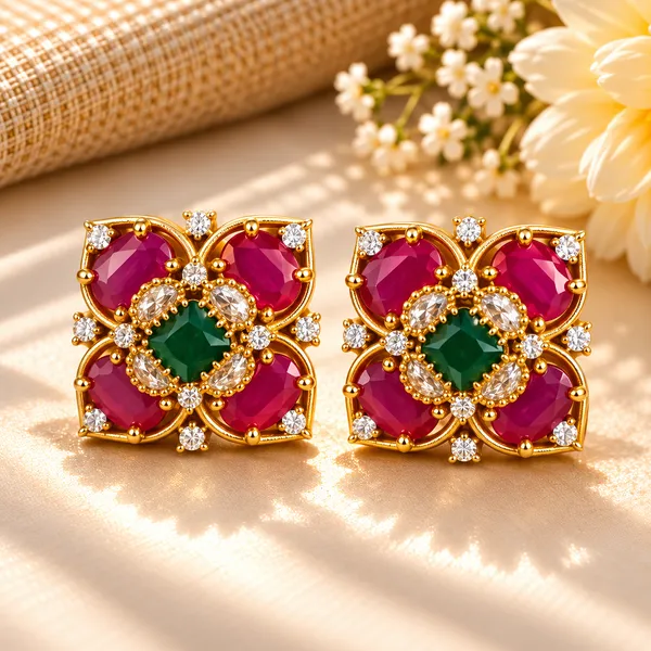 Ruhani_Bloom_Studs