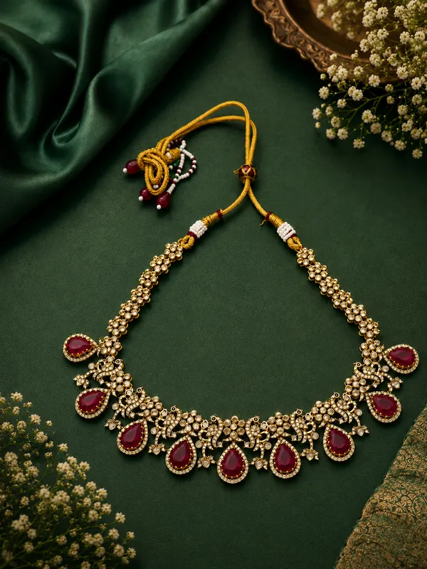 Ruhani_Ruby_Drop_Necklace_set