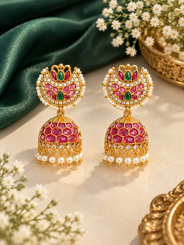 Ruhani_Ruby_Green_Jhumka