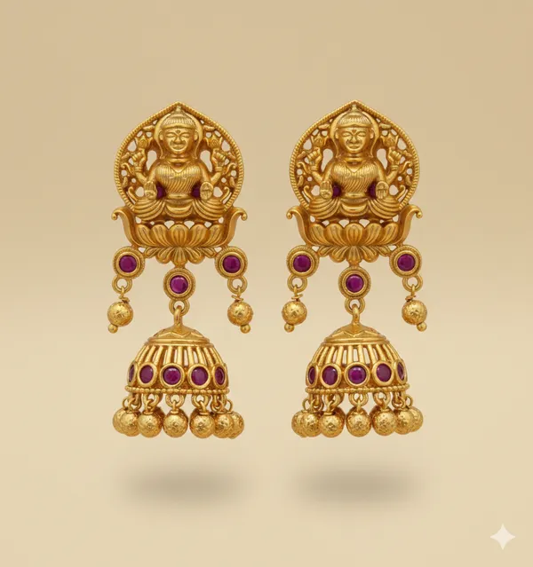 Divine_Lakshmi_Antique_Gold_Necklace_Set