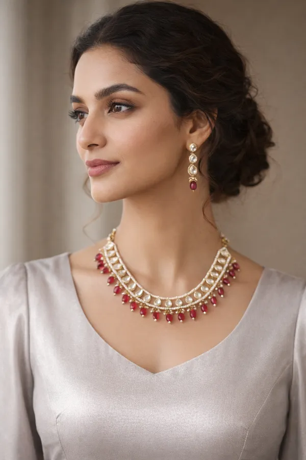 Ruby_Premium_Imitation_Jewelry_necklace_set