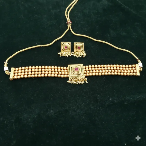 Traditional_Gold_Bead_Bridal_Necklace_Set