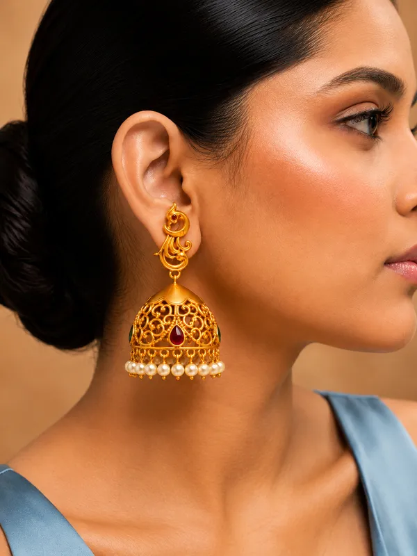 Ruby_Elegant_Jhumka
