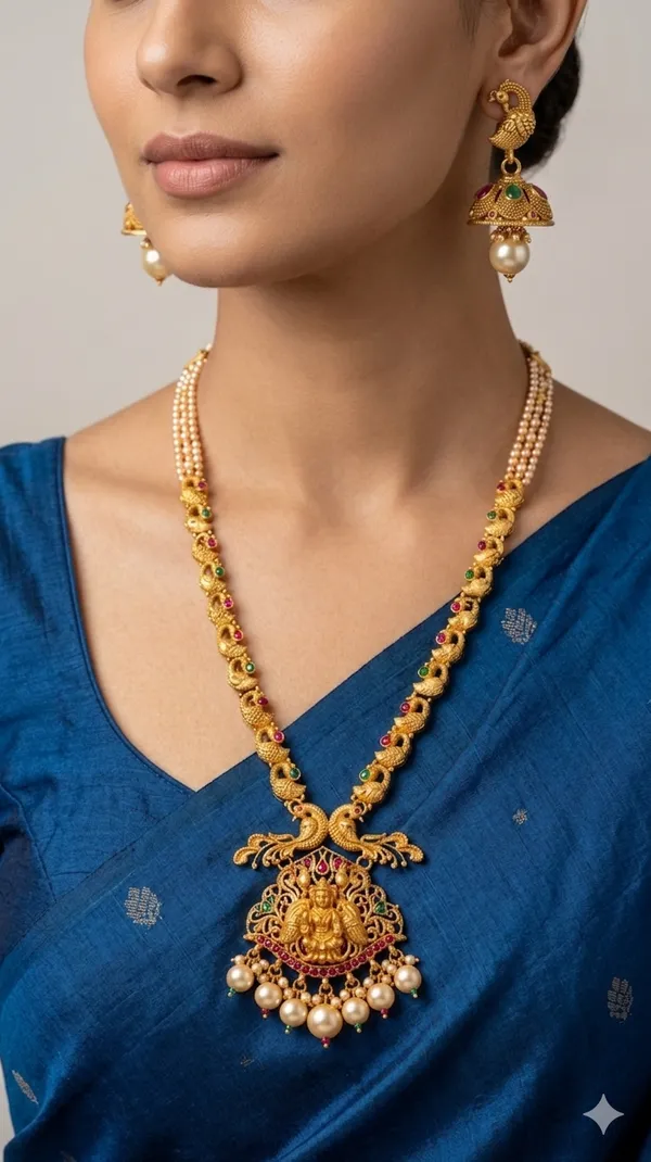 Shree_Lakshmi_Peacock_Necklace_Set