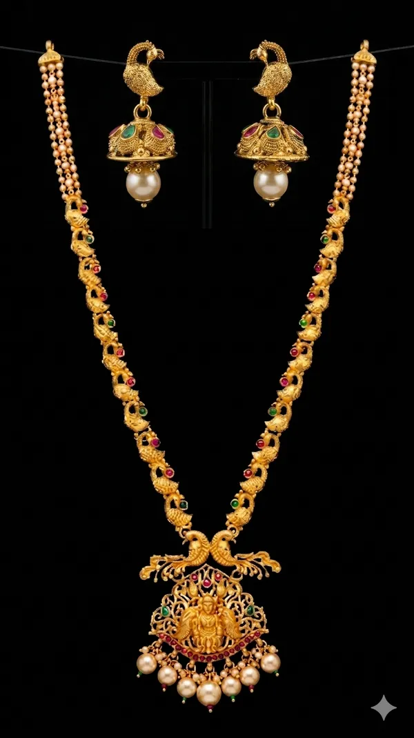 Shree_Lakshmi_Peacock_Necklace_Set