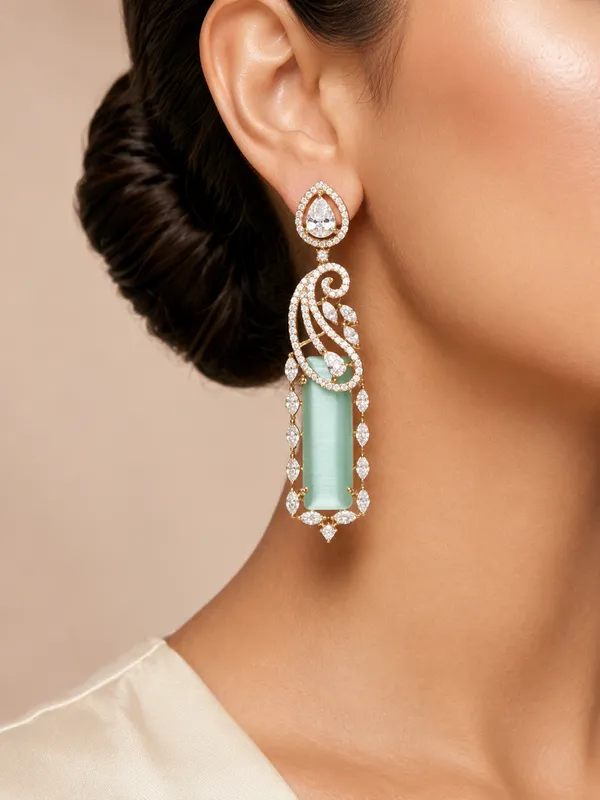 Mint_Premium_Quality_American_Diamond_Earring_For_Women