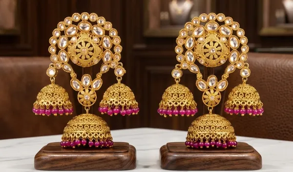 Royal_Kundan_Triple_Jhumka_Earrings