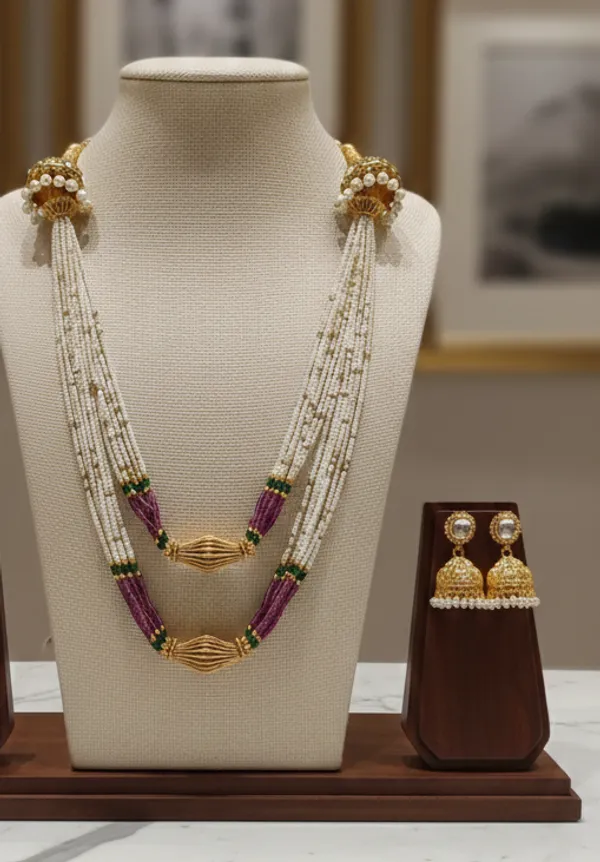 Maharani_Heirloom_Pearl_Necklace_Mala_Set
