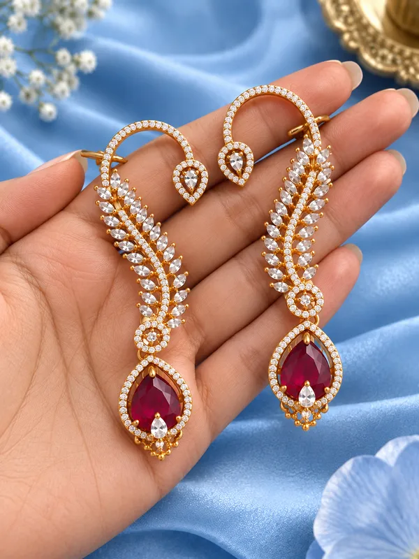 Zivara_Ruby_Vine_Earrings