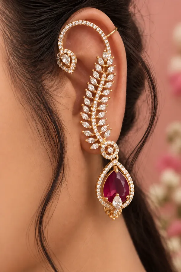 Zivara_Ruby_Vine_Earrings