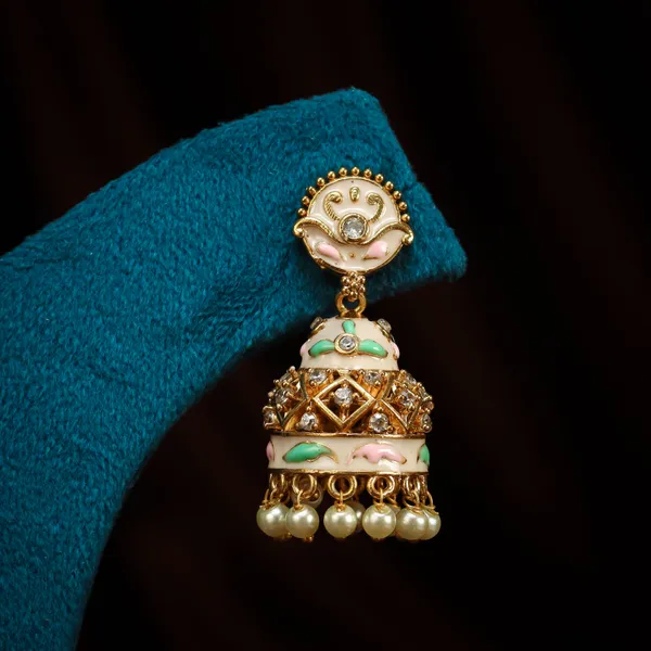 Multicolor_Dazzling_Meenakari_Antique_Jhumka
