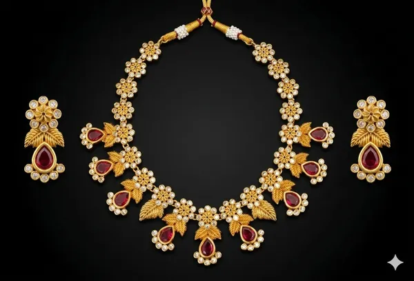 Golden_Blossom_Dazzle_Necklace_Set