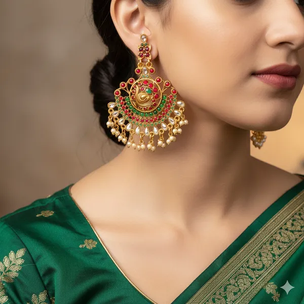 Ruby_Green_Antique__Earring