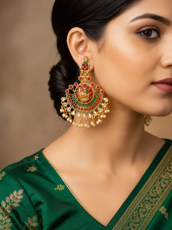 Ruby_Green_Antique__Earring